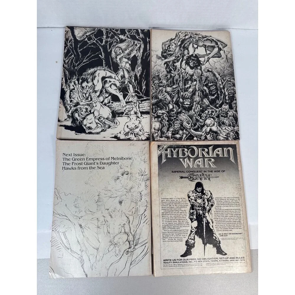 Savage Sword of Conan Marvel‎ Magazine Lot Conan Saga B&W Vintage